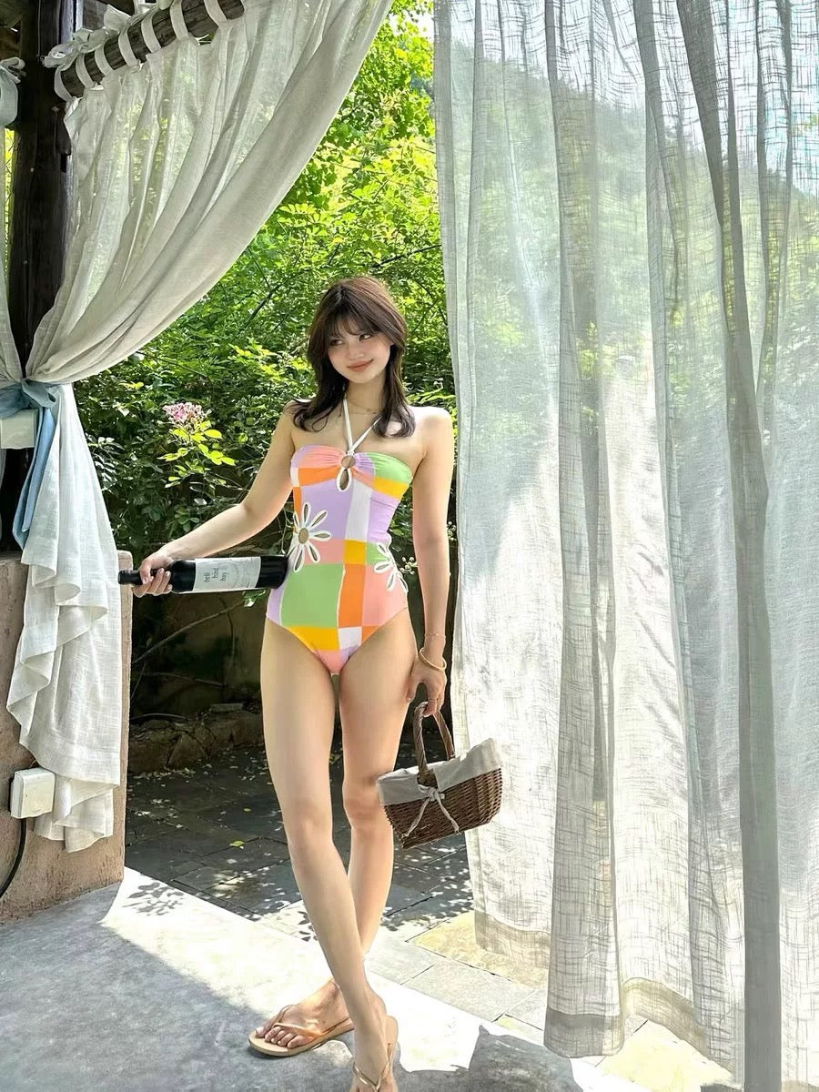 Puzzle Sunflower Macaron BK18 Swimsuits (S, M)