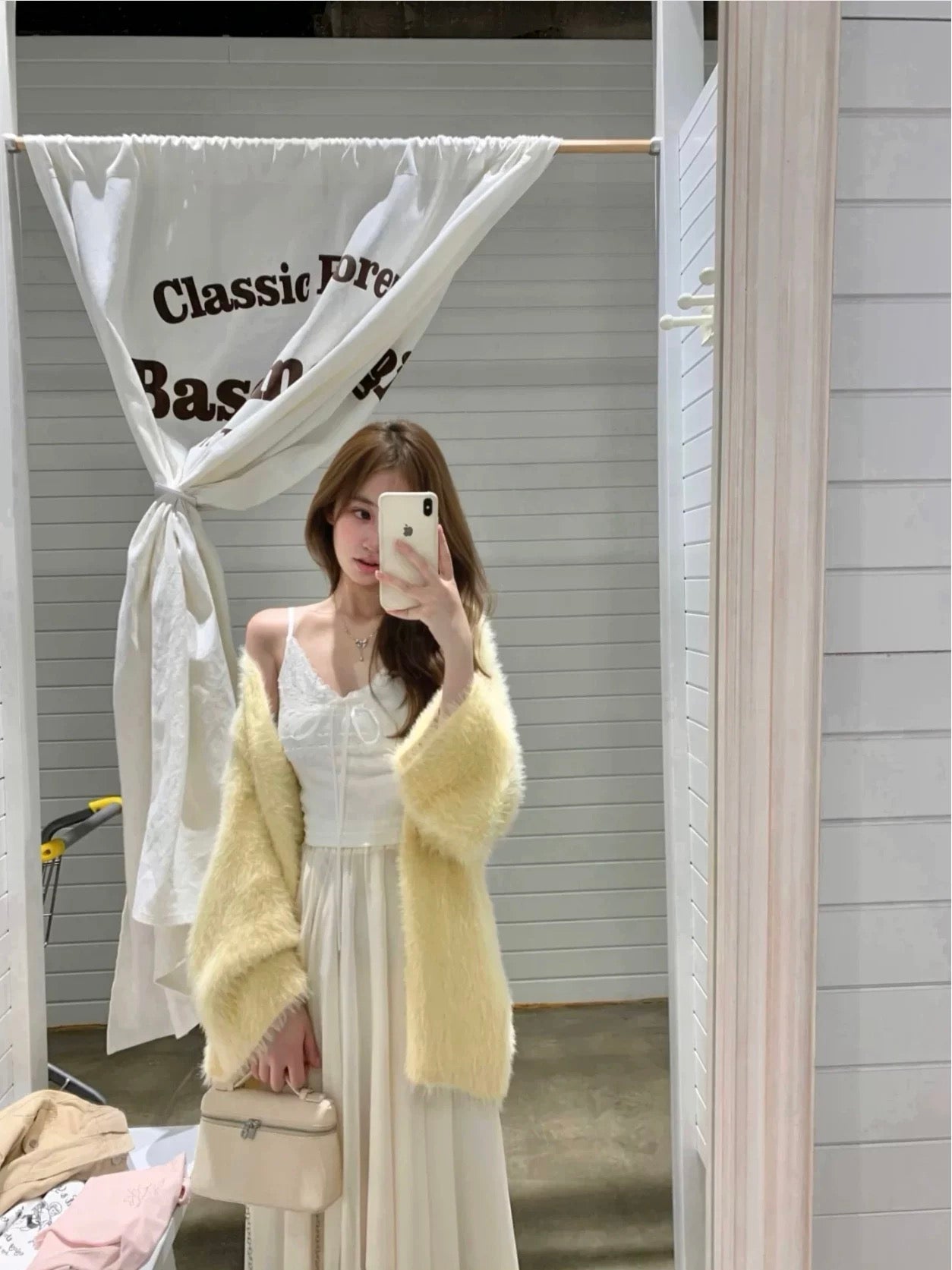 Yellow Fuzzy Cardigan