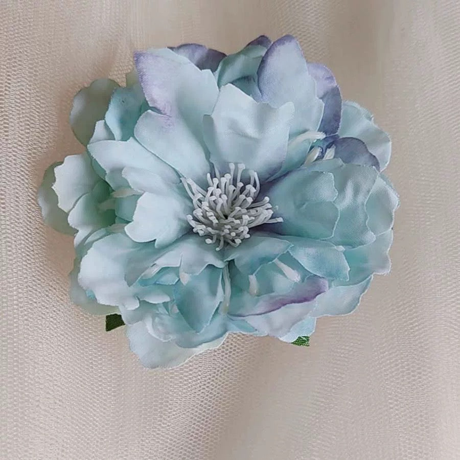 Summer F07 Mint Floral Hair Pin Set