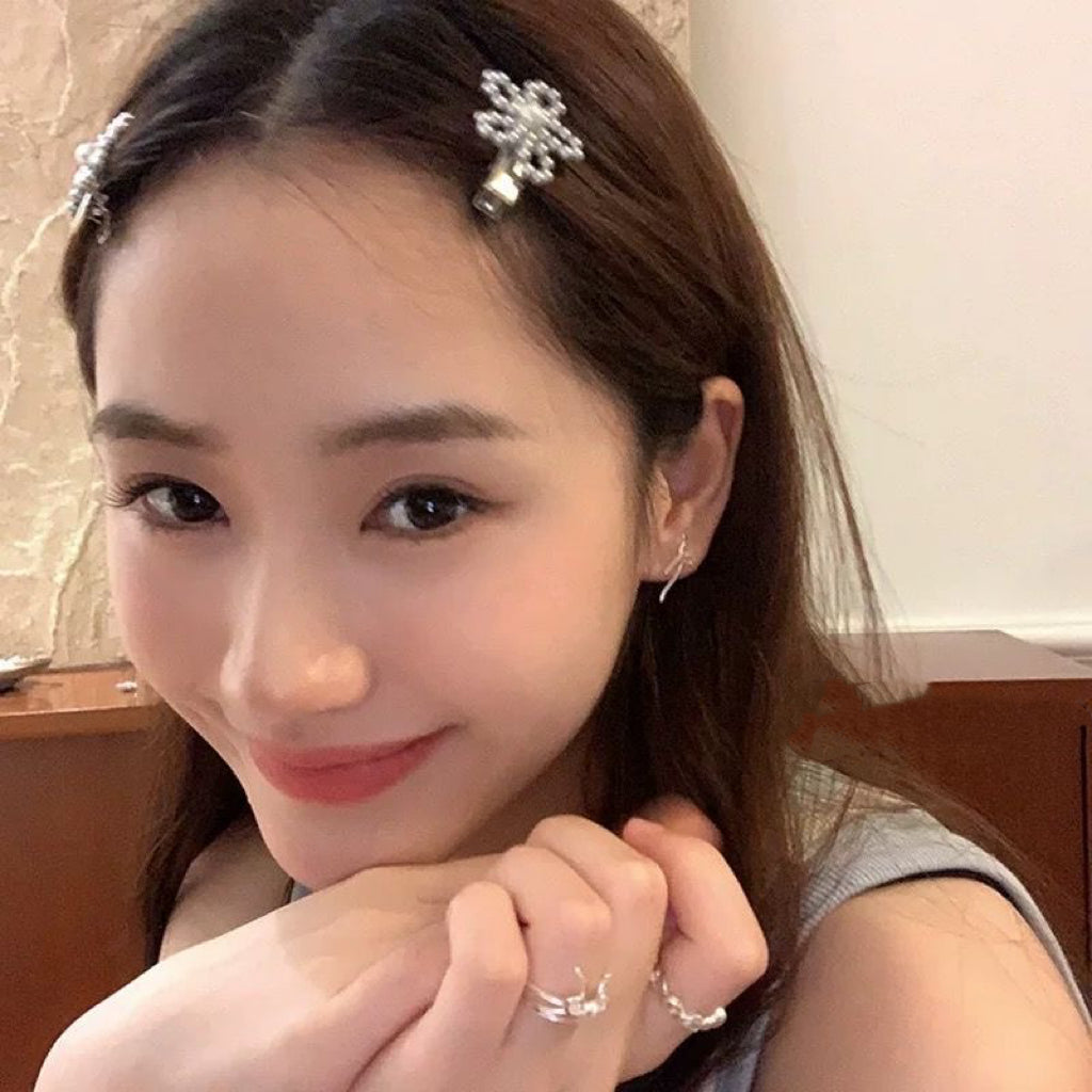 Mini Pearl Flower Hair Pin Set