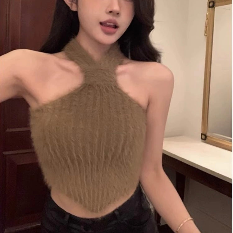 Halter Fuzzy Top