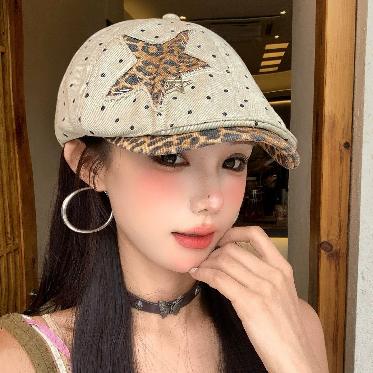 H15 Leopard Star Hat