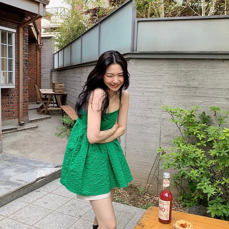 Green Dolly Strap Long Top