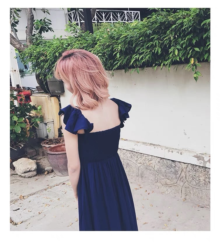 Navy Two Wear Maxi Dress