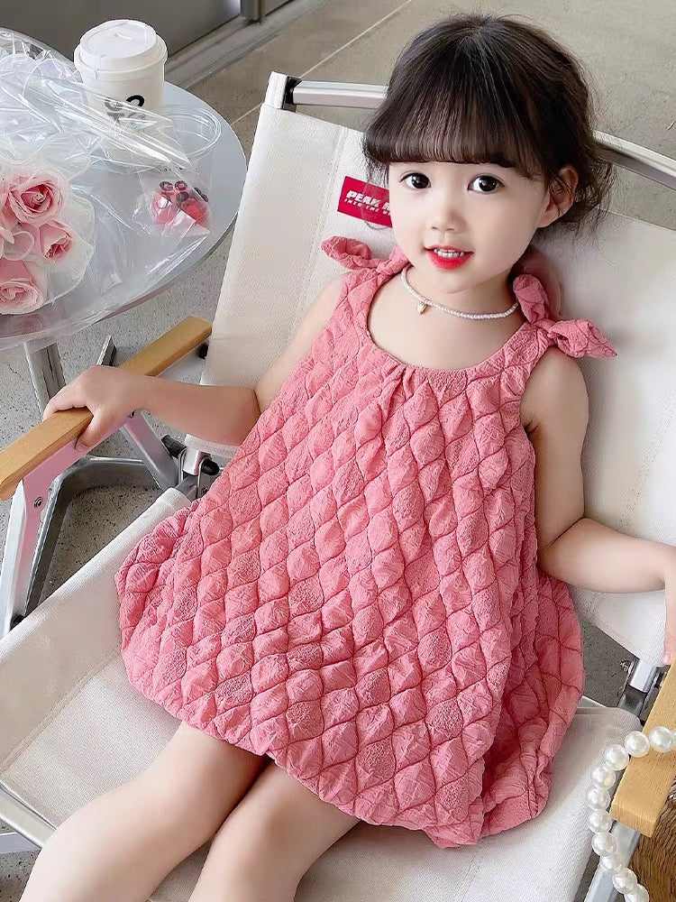 Little Girl Pink Dress (80,100,120,140)