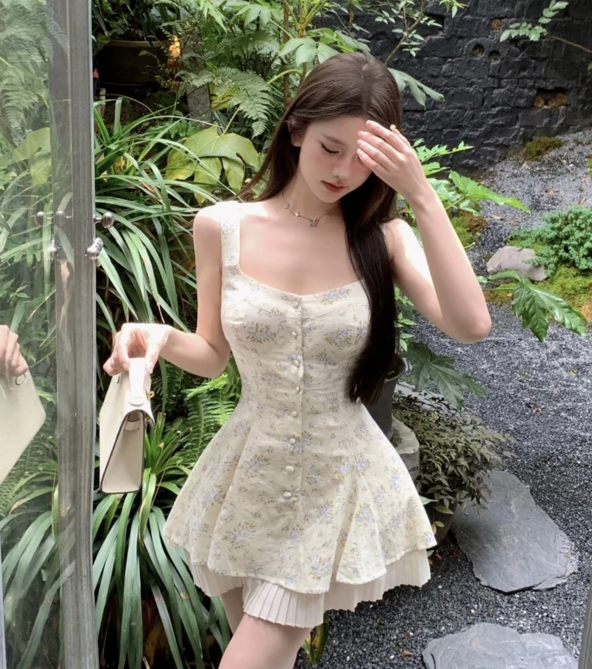 Mini Flo Pleated Dress (S)