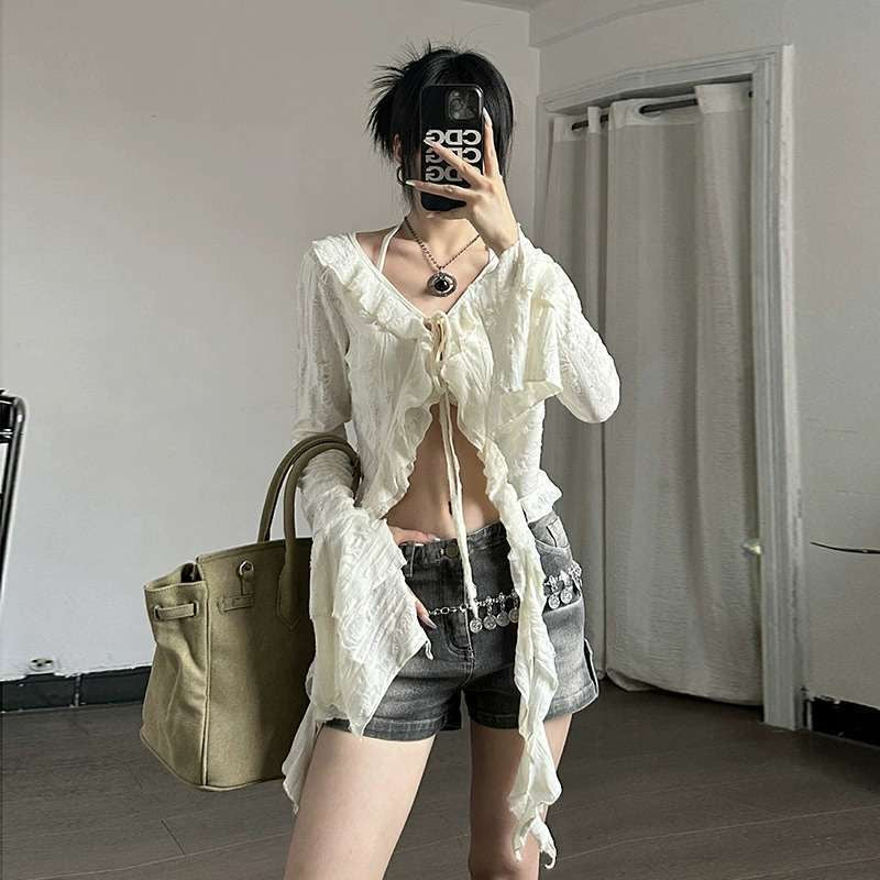 Beige Long Sleeve Cardigan