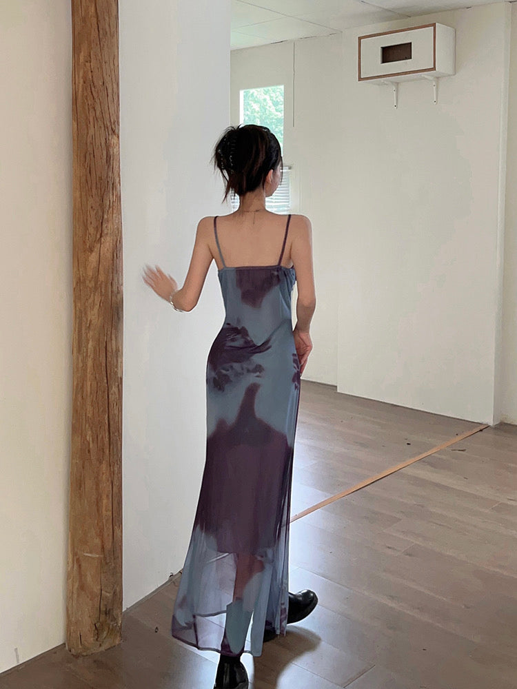 Purple Blend Blue Long Dress