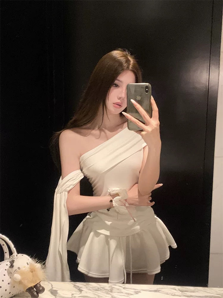 Side Off Shoulder Sleeve Top