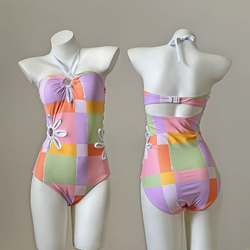 Puzzle Sunflower Macaron BK18 Swimsuits (S, M)