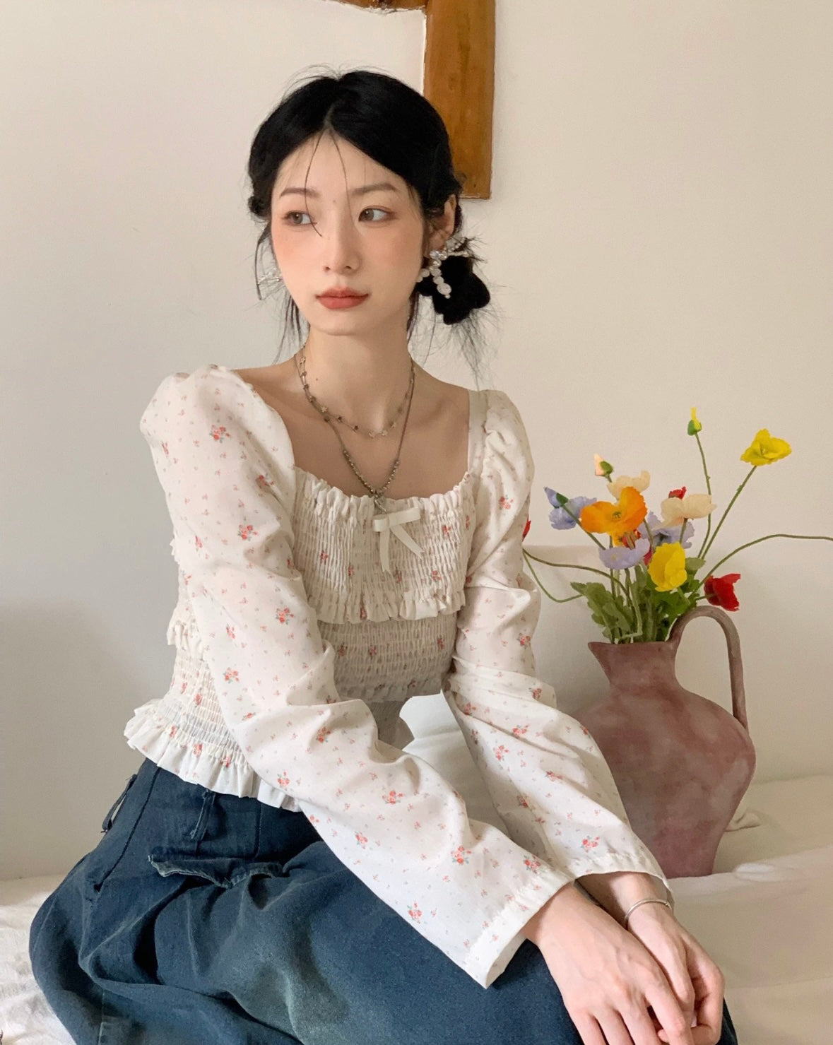 Mini Flo Long Sleeve Top