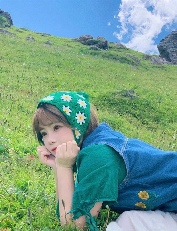 Garden Embroidery Hair Headband