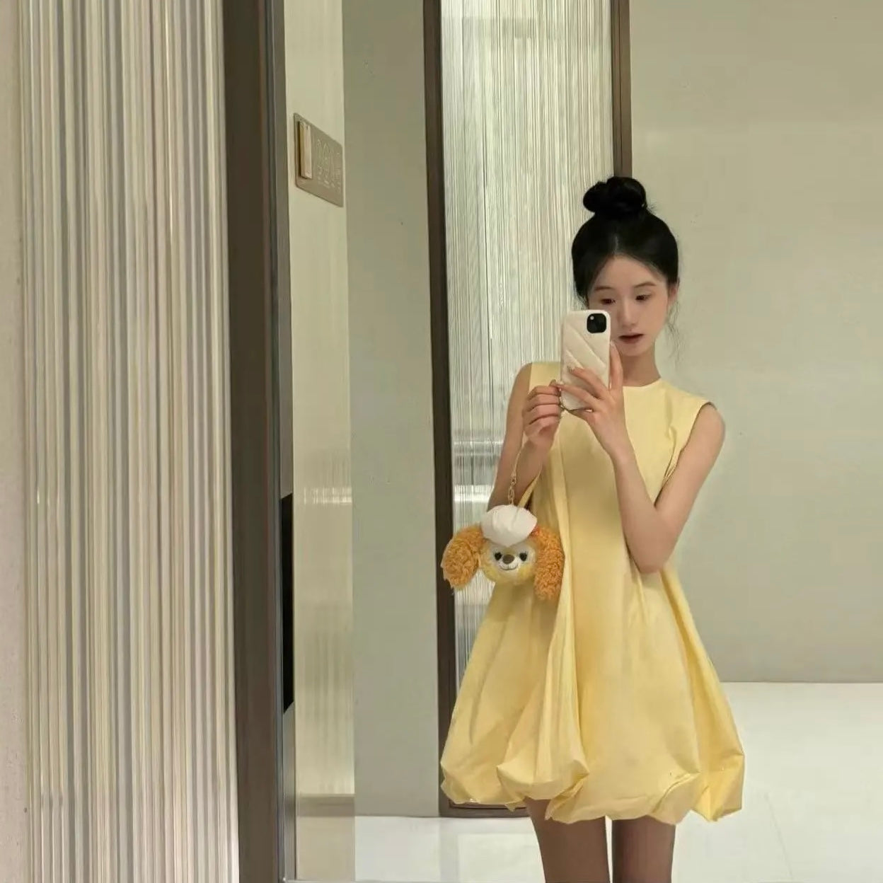 Dolly Milky Yellow Sleeveless Dress