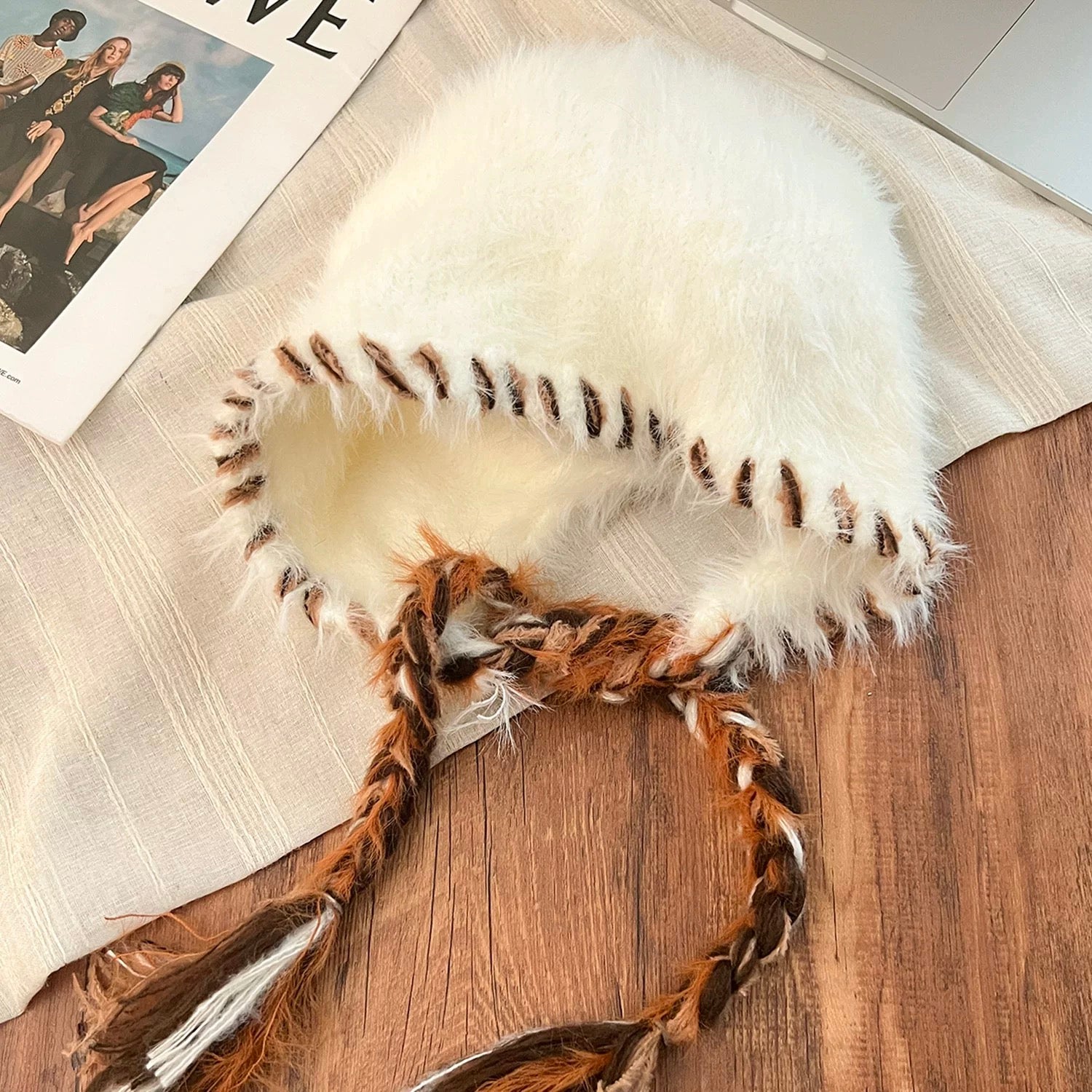 H30 Furry Braid Hat