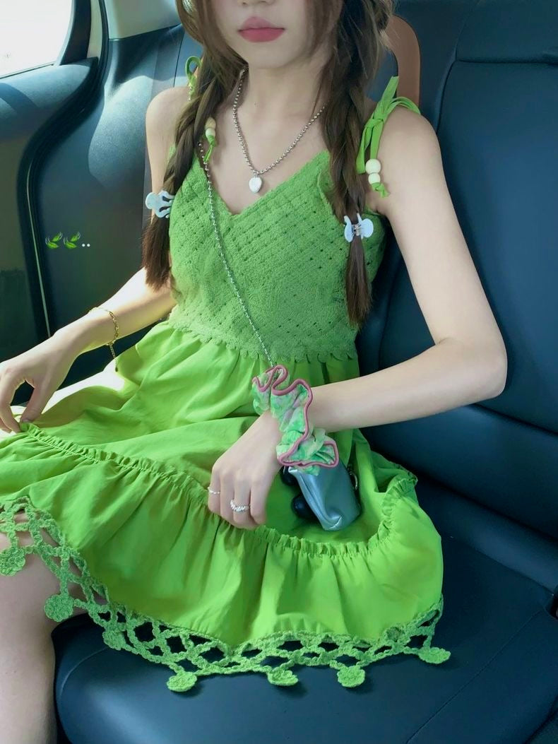 Avocado Green Long Dress
