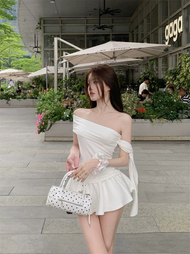 Side Off Shoulder Sleeve Top