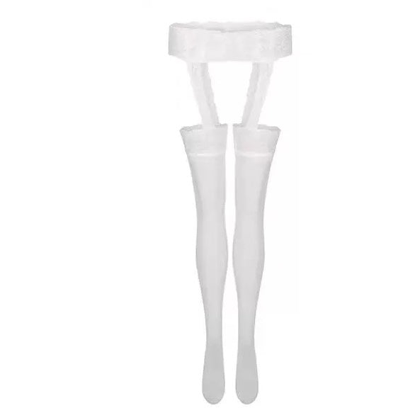 S014 Mix Lacey Waist Legging Socks