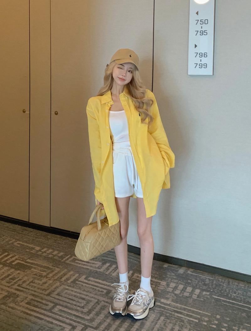 C016 Yellow Long Sleeve Shirt