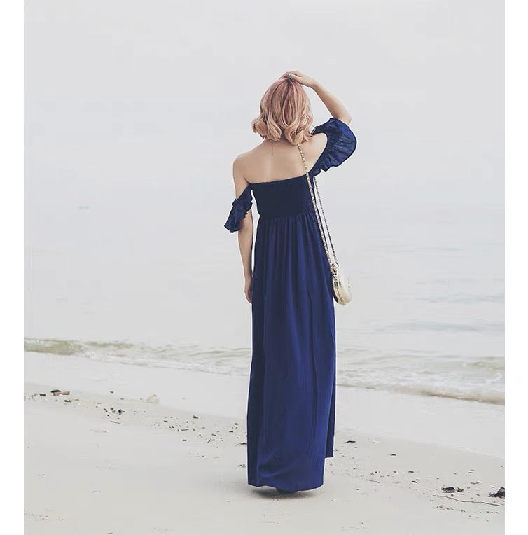 Navy Two Wear Maxi Dress