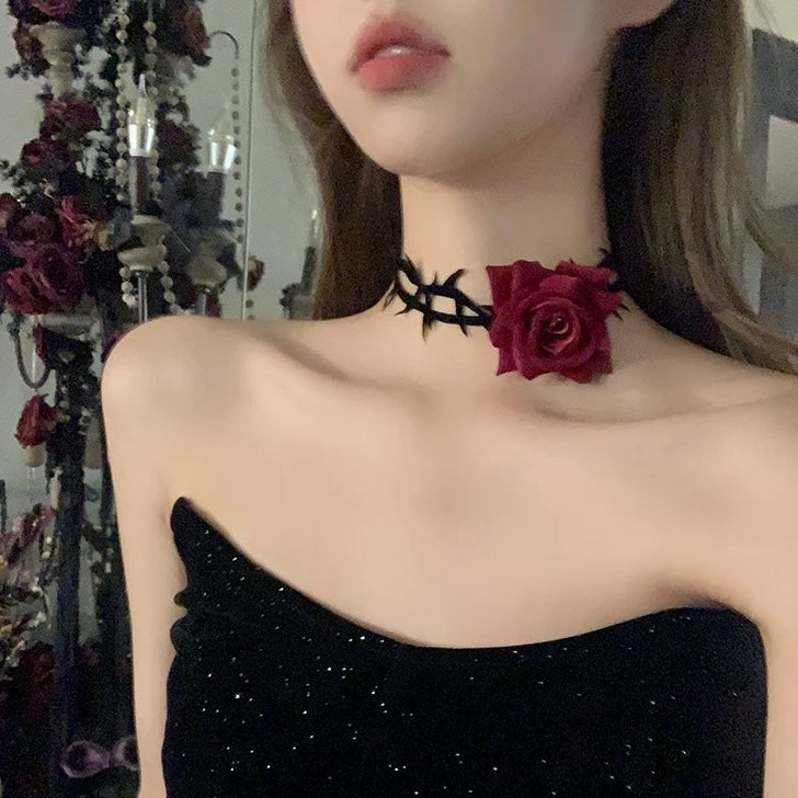 A Rose Necklace Choker NL02