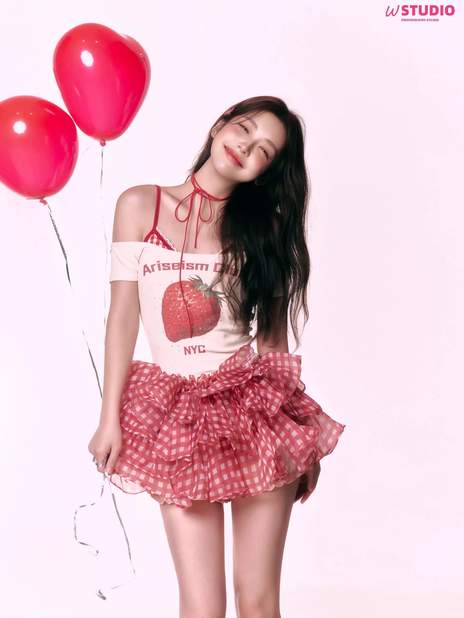 Ginham Mesh Mini Skirt SK16