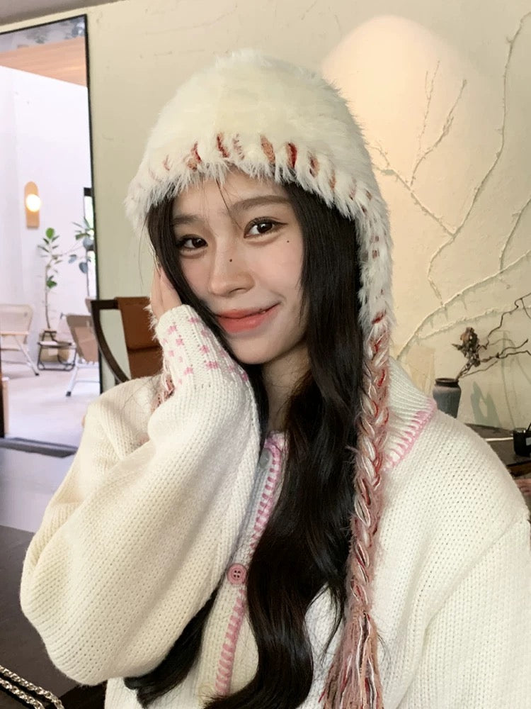 H30 Furry Braid Hat