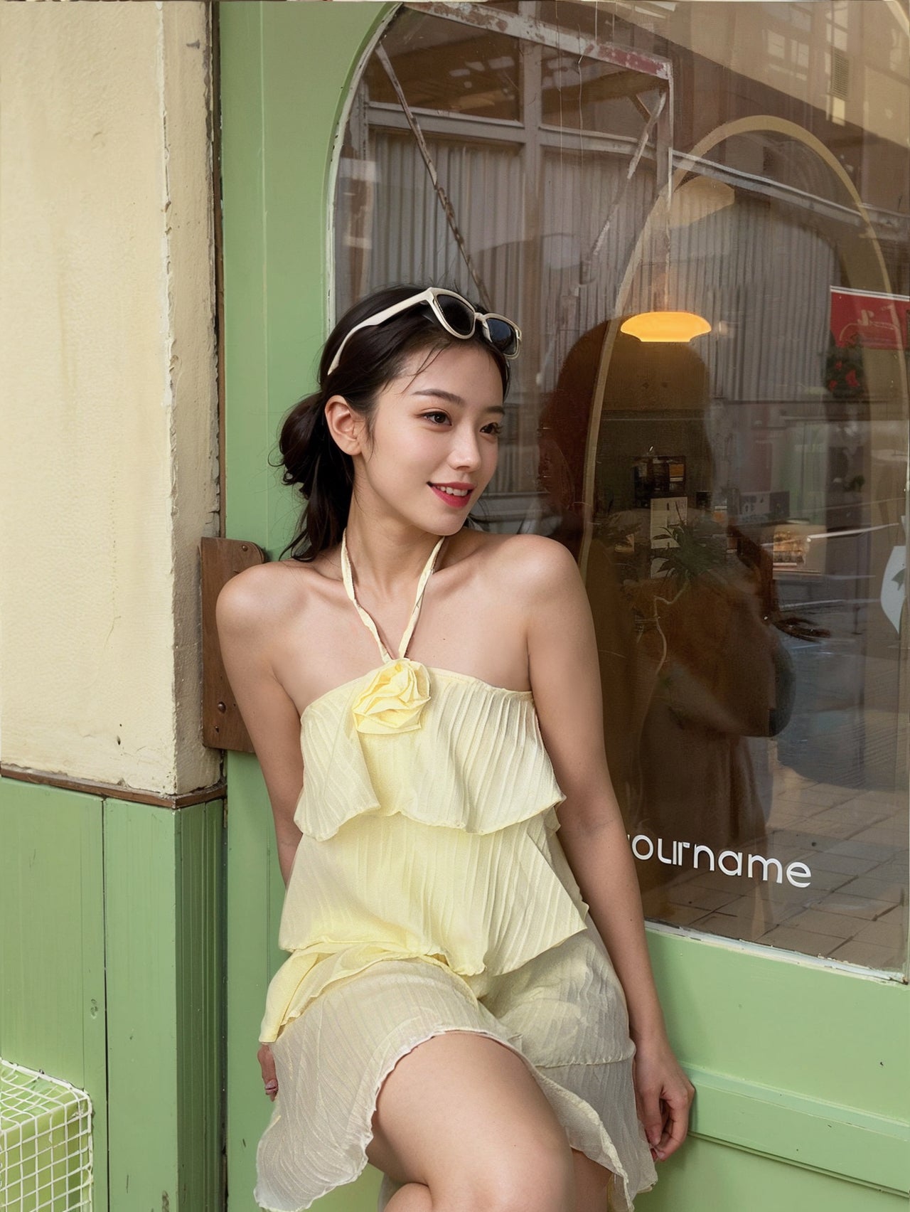 A Flower Layered Dress
