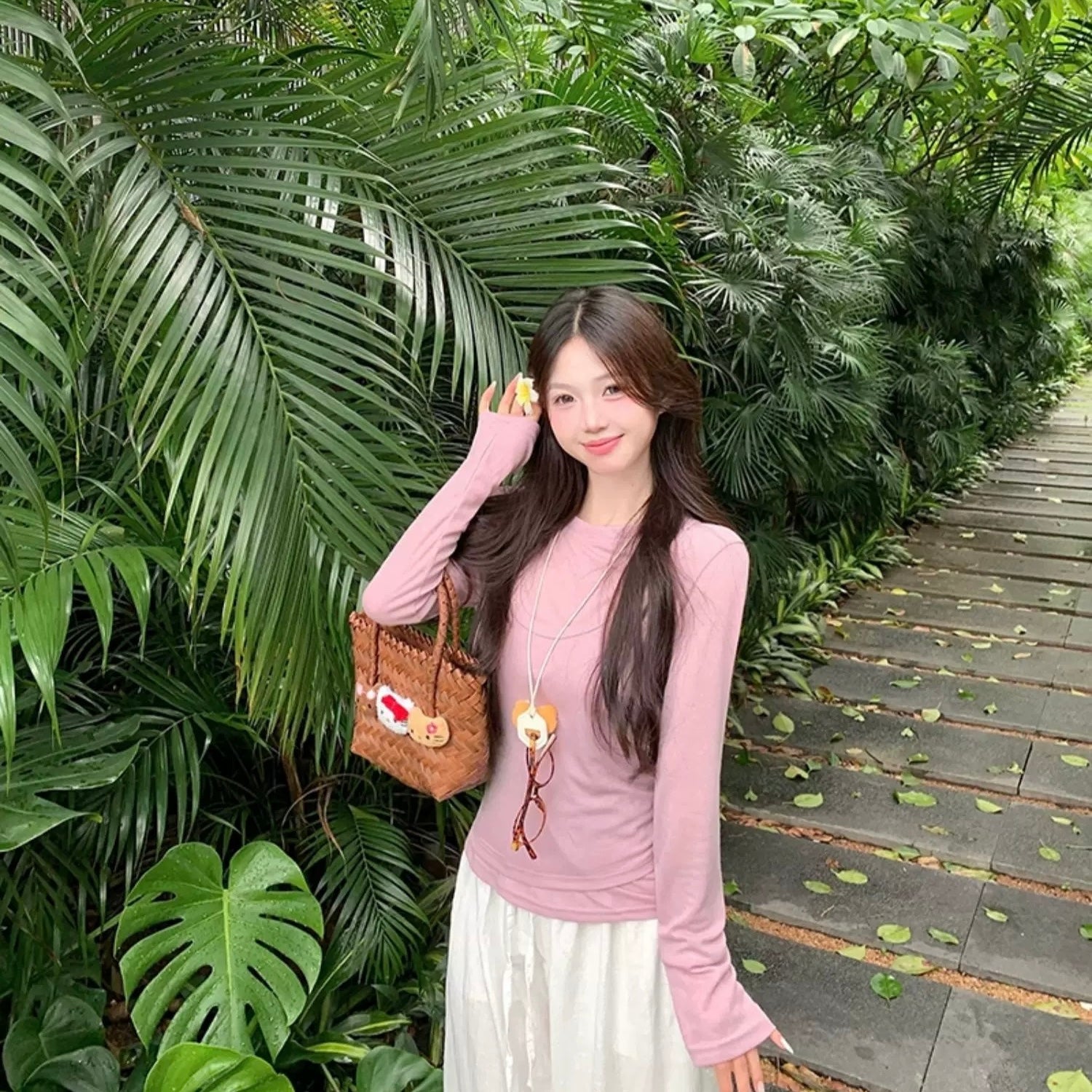 Two Pieces Long Sleeve Top