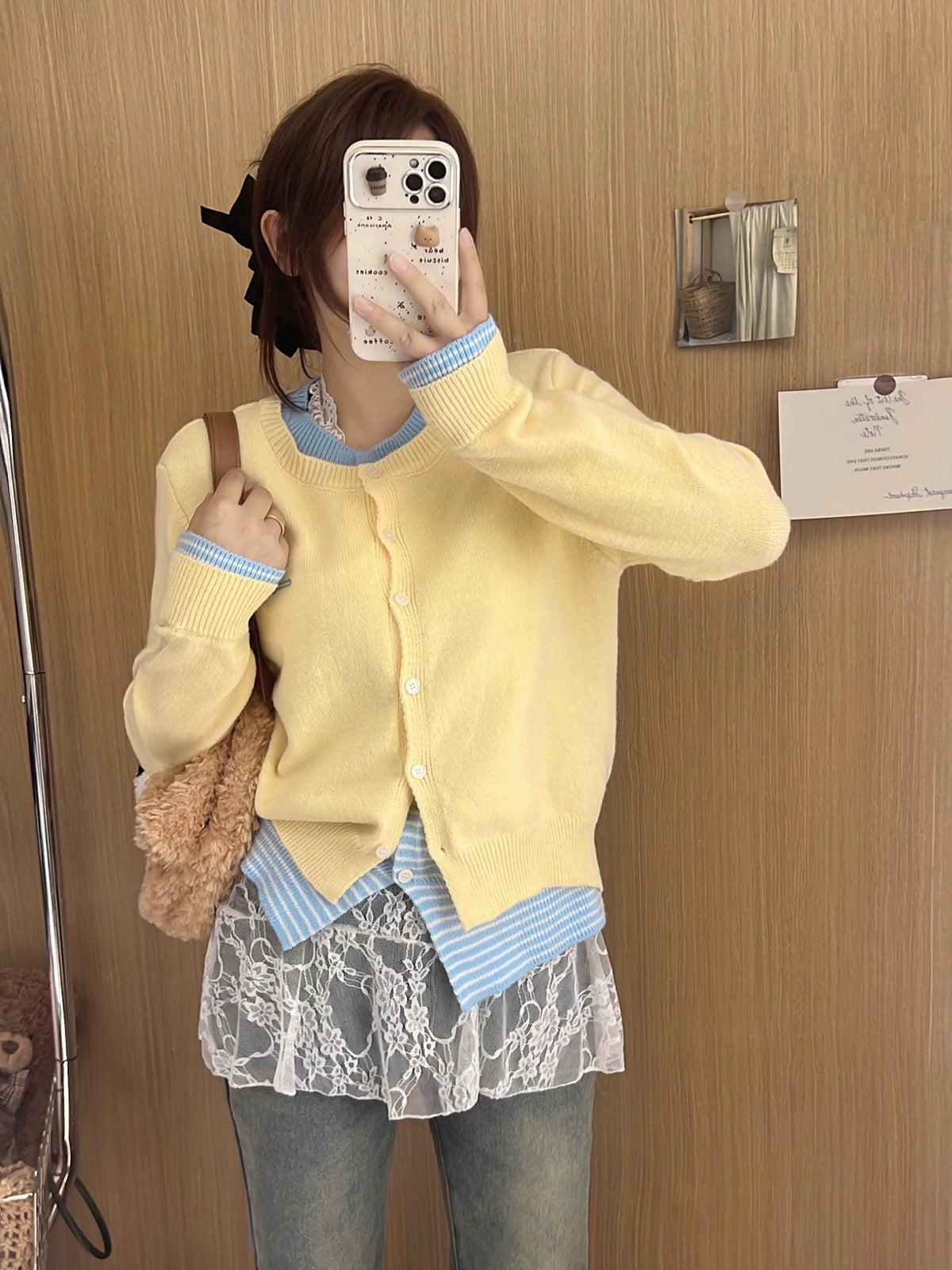 Thick Yellow Long Sleeve Knitted Top