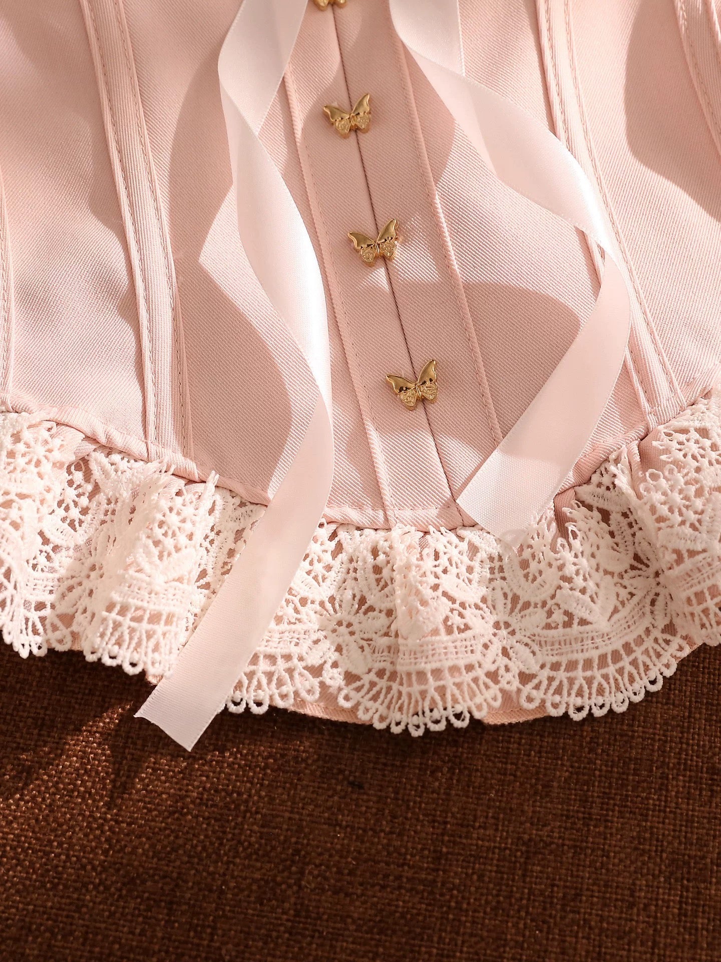 Pink Mix Lacey Tube Top