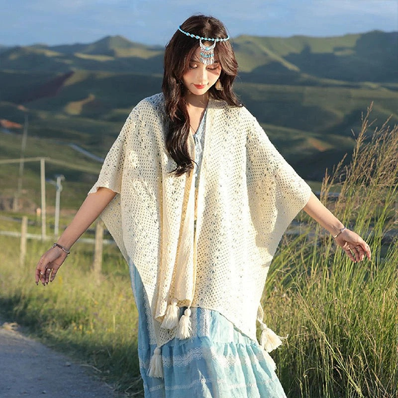 Beige Knitted Scarf