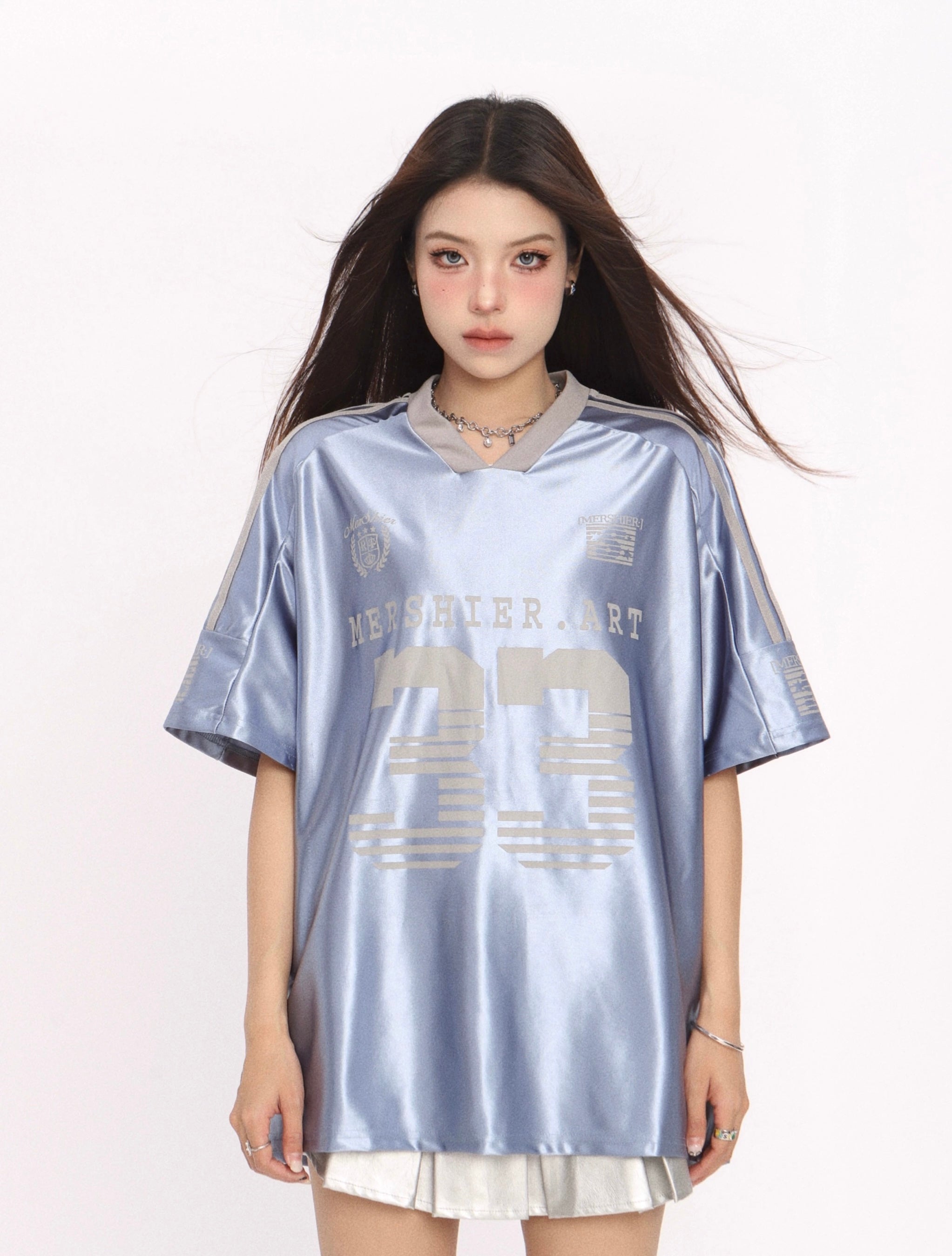 No33 Blue Ball Tee Top