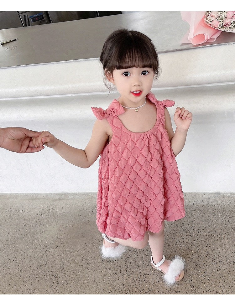 Little Girl Pink Dress (80,100,120,140)