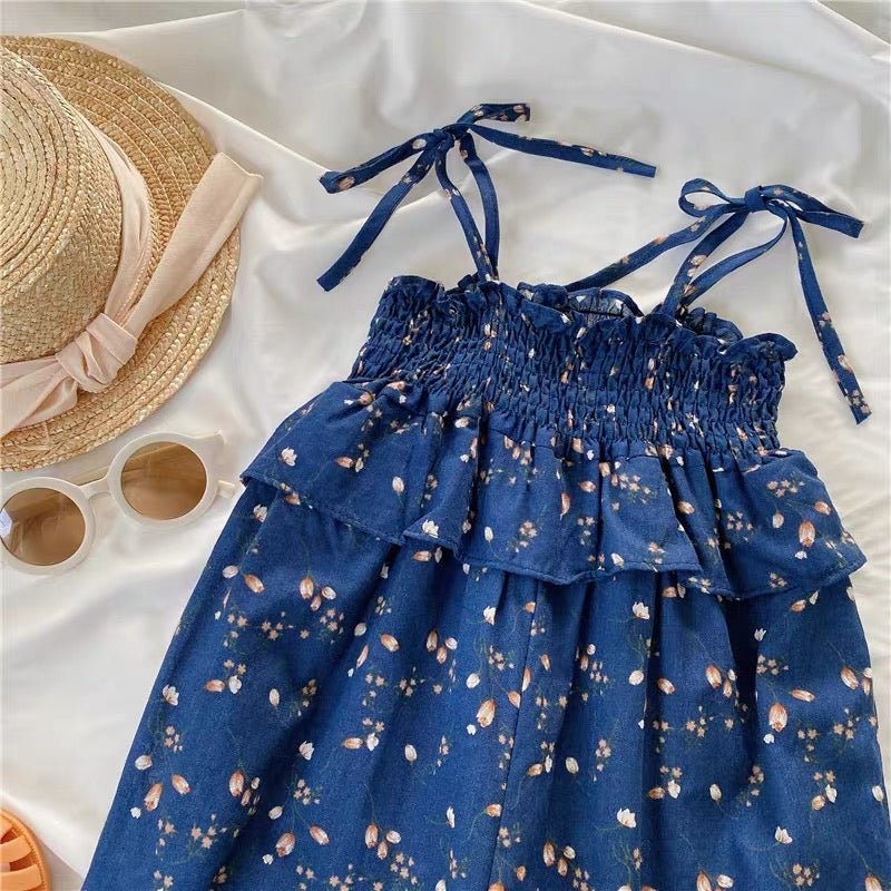 Little Girl Navy Romper (90,110)