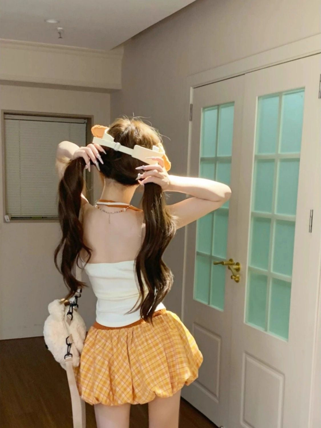 Top + Orange Lantern Skort Skirt