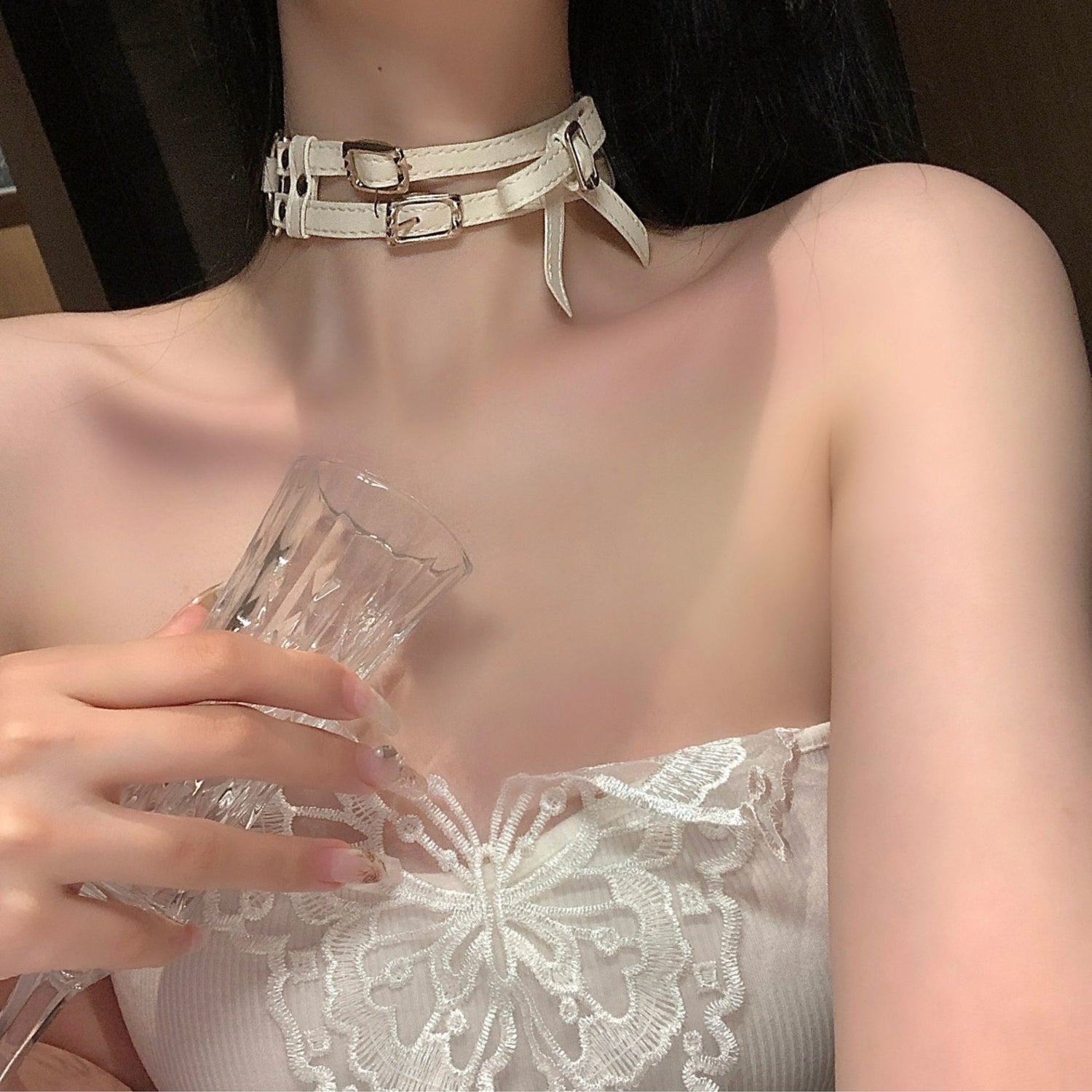 Lea PU Necklace Choker NL04
