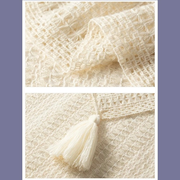 Beige Knitted Scarf