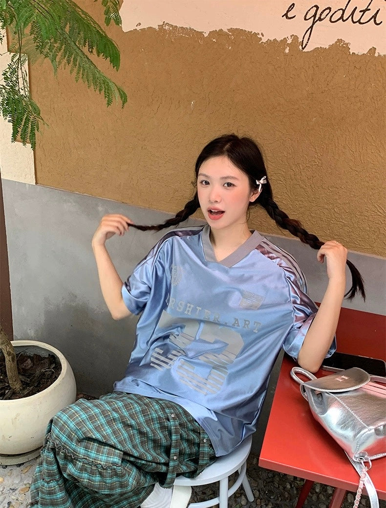 No33 Blue Ball Tee Top