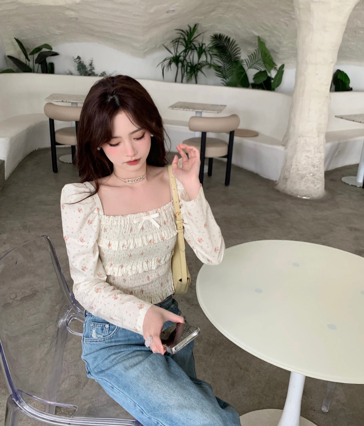 Mini Flo Long Sleeve Top