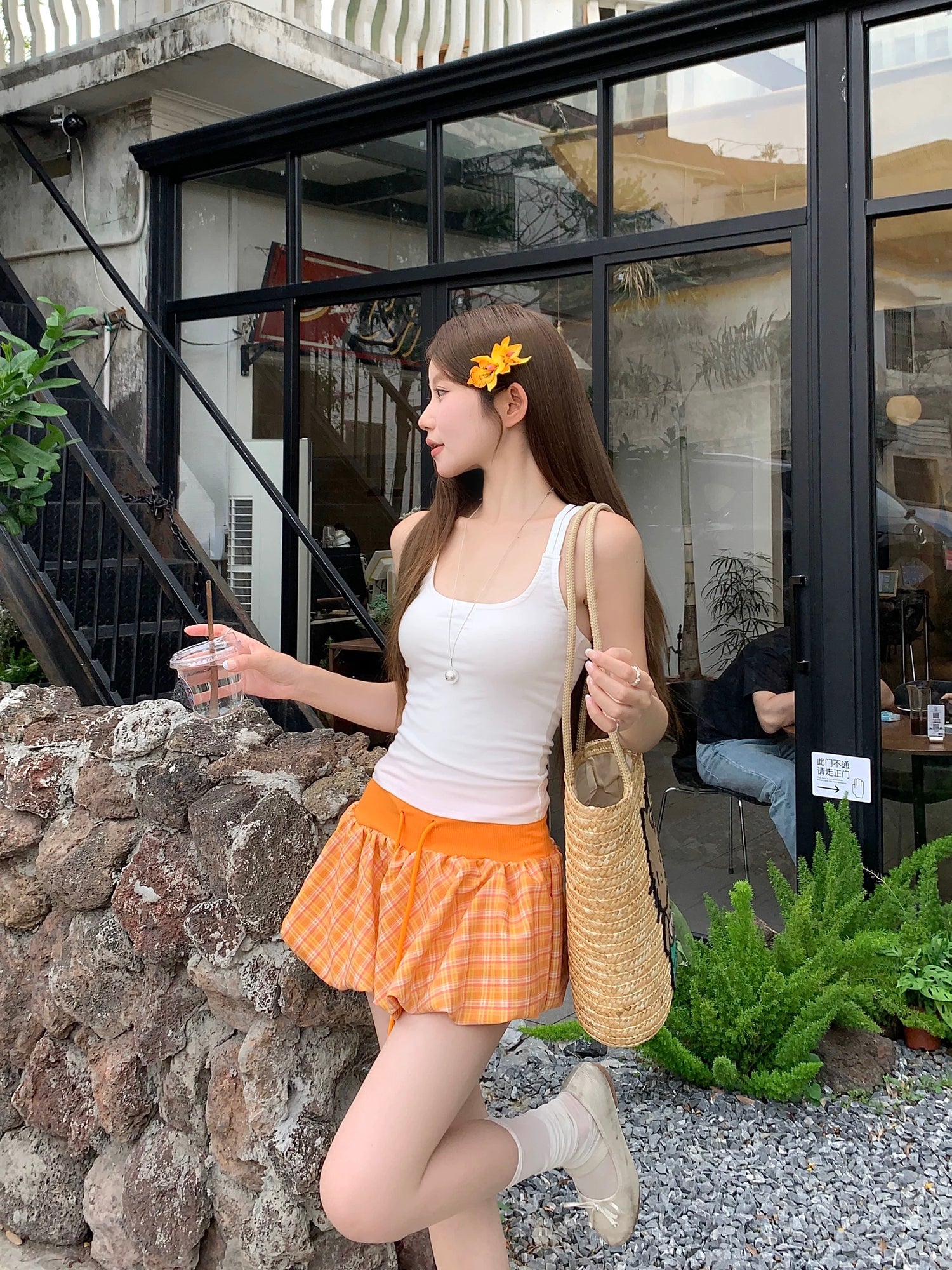 Low Waist Lantern Skort Skirt SK15