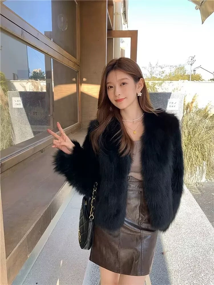 Alexandra Furry Cardigan(5 Colors)