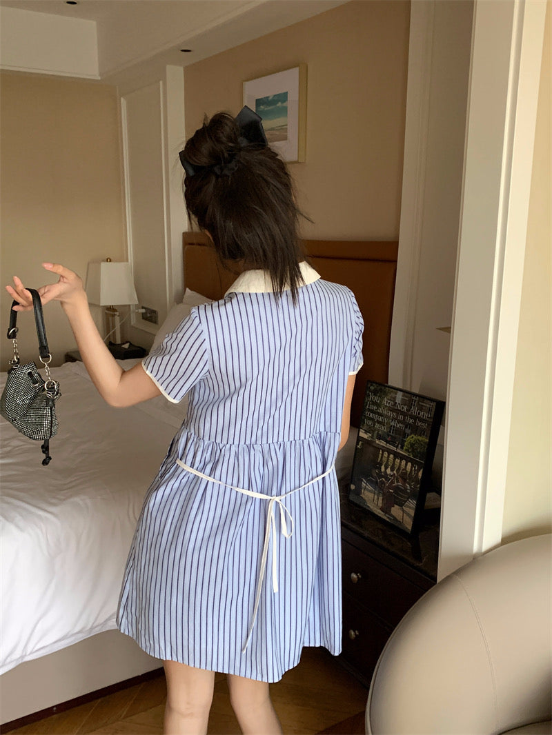 Dolly Stripe Blue Dress