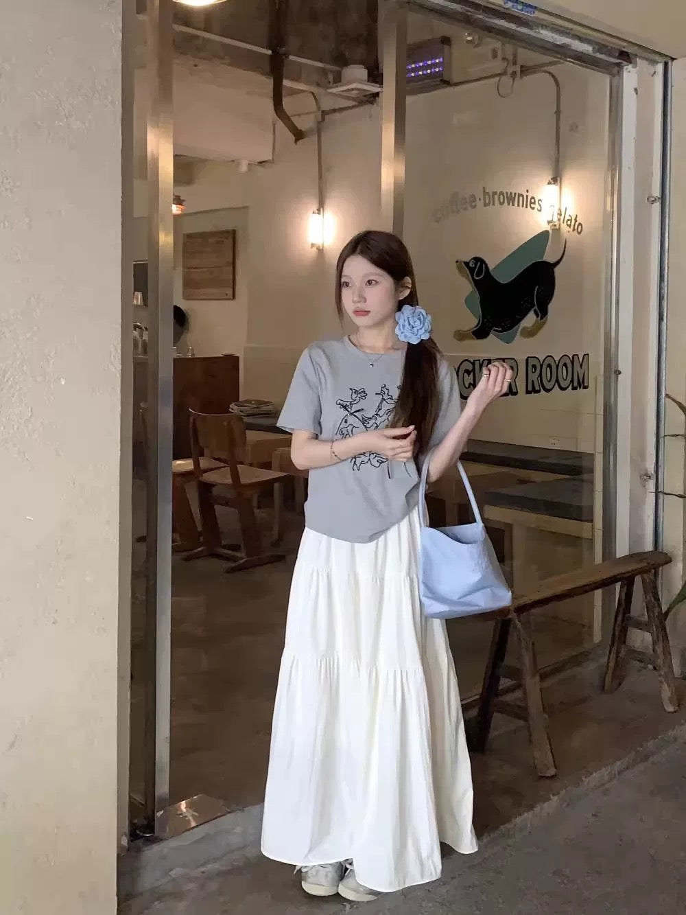 Two Layered Long Skirt