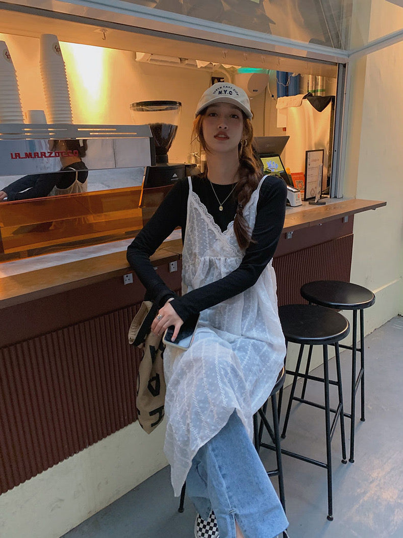 Lacey Thin Strap Dress Outerwear