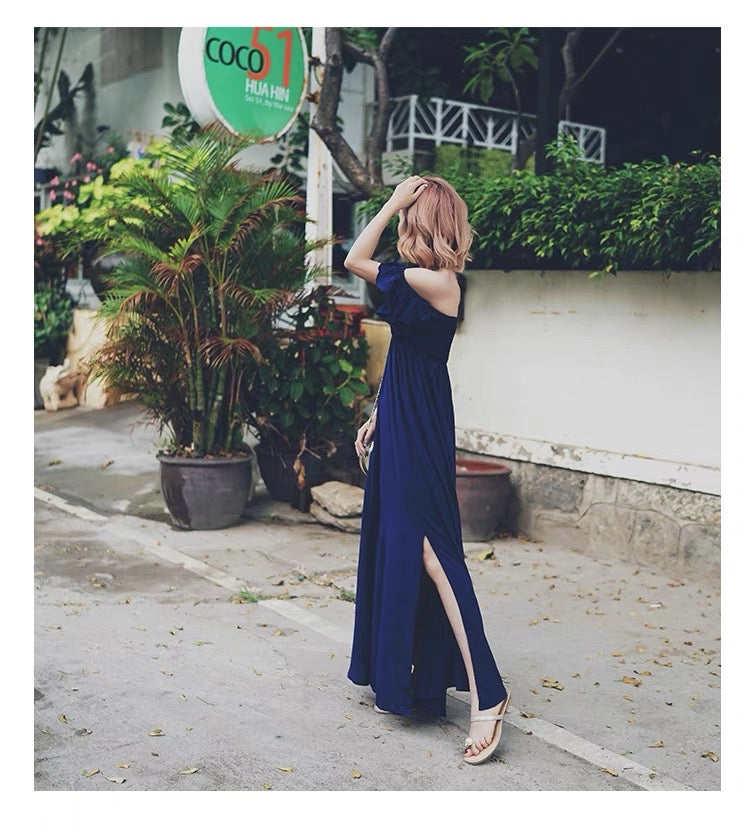 Navy Two Wear Maxi Dress