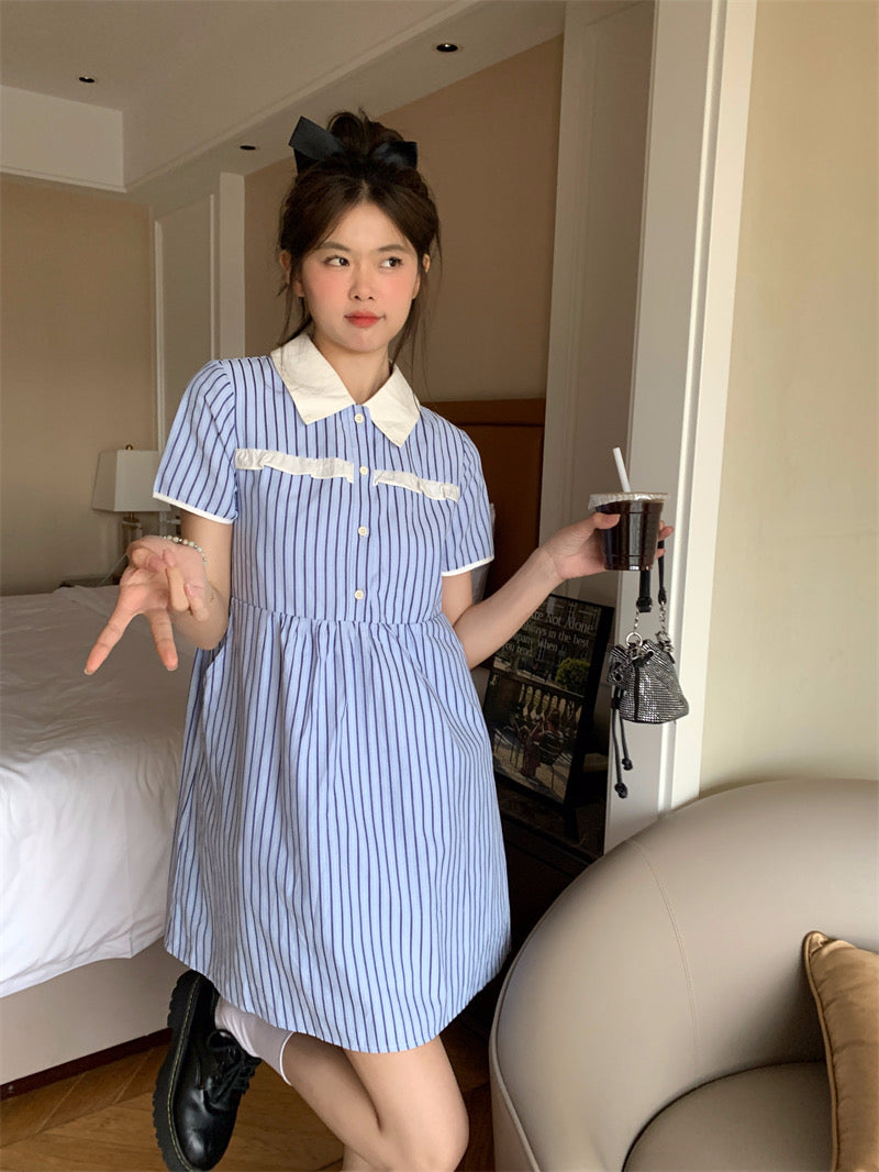 Dolly Stripe Blue Dress