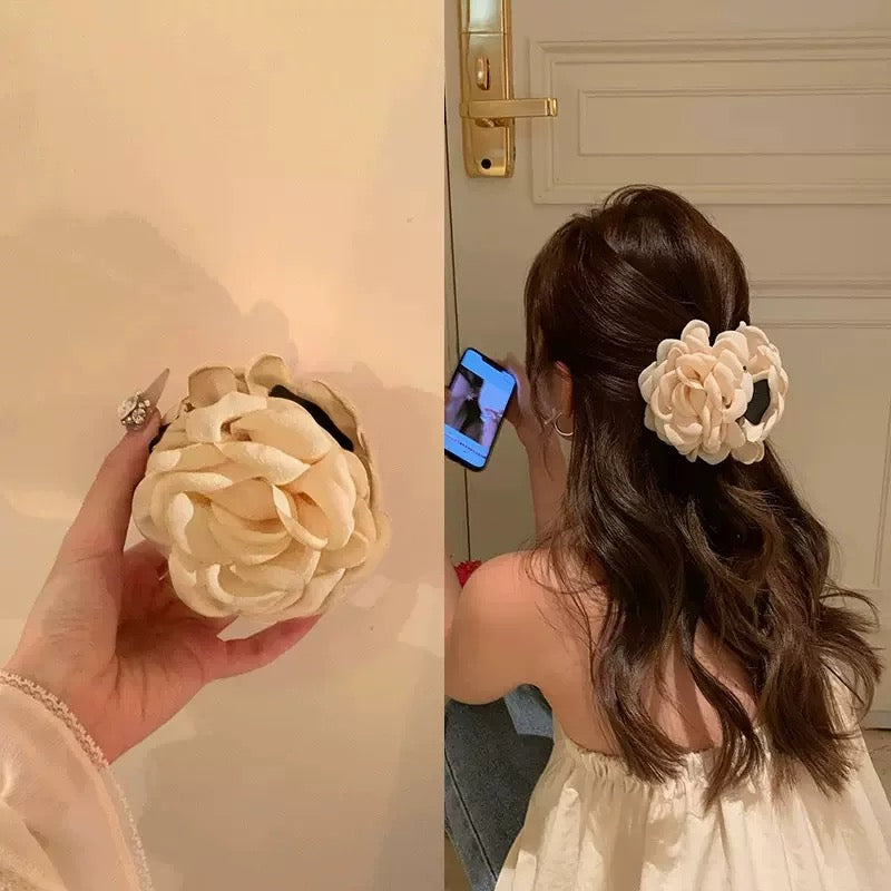 Korean Rose Hair Clip