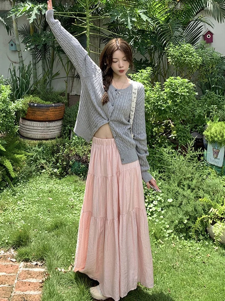 Two Layered Long Skirt
