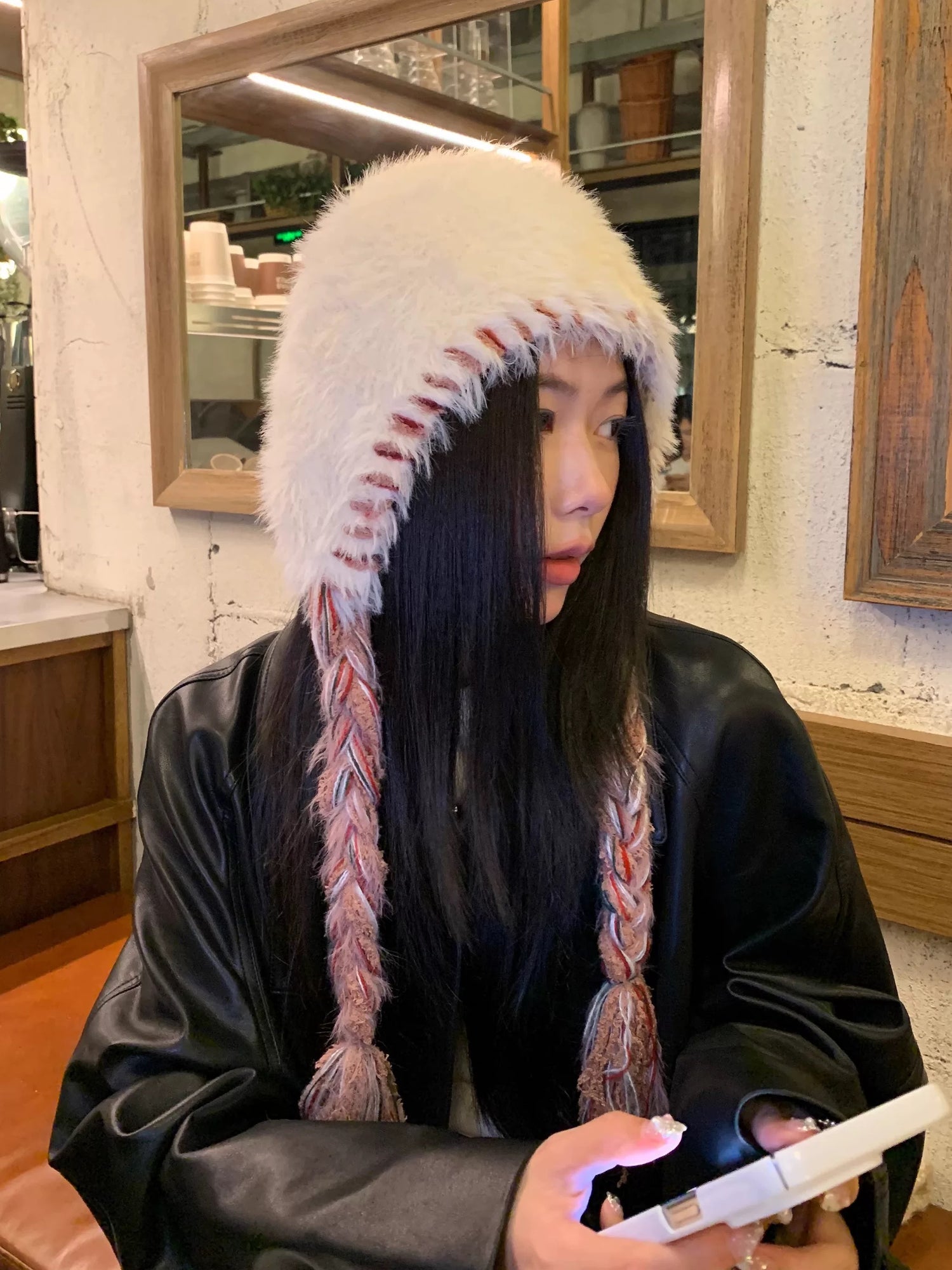 H30 Furry Braid Hat