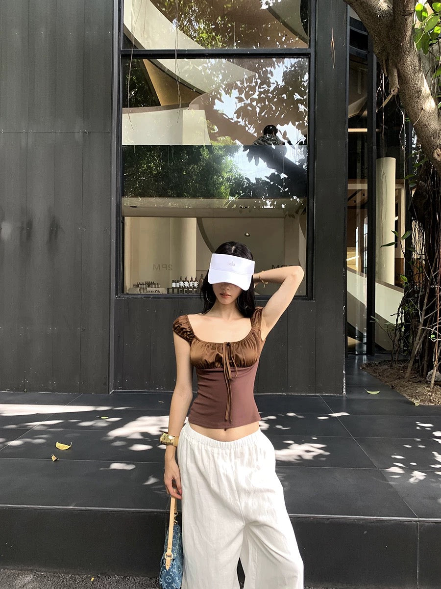 Chocolate Ribbon Top
